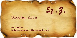 Szuchy Zita névjegykártya